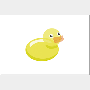 Cute balloon duckling, animal print in candy colors Posters and Art